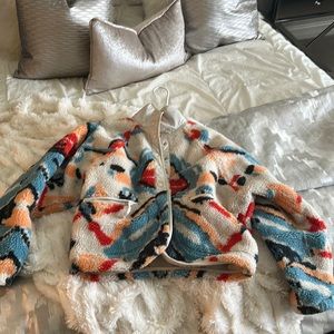 Free people fleece jacket.  Like new. Size S